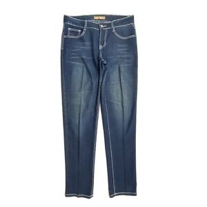 Just Jeans Skinny Leg Mid Rise Women's size 6 Dark Wash Blue Denim Jeans